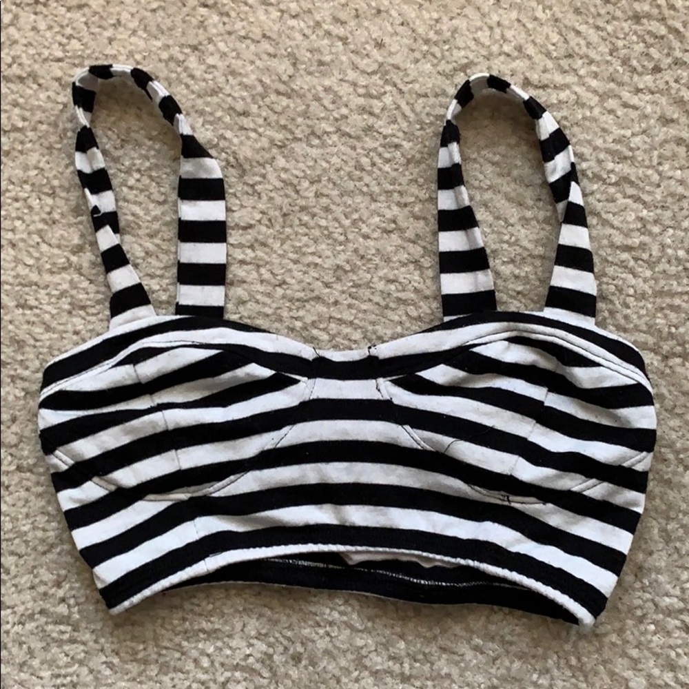Striped bralette from pacsun